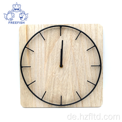 Holz-Wanduhr-Drahtplatte